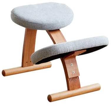 Genérico Silla ergonómica de Oficina, Taburete mecedor con cojín Grueso, Silla de Rodillas, for Dolor de Espalda, Dolor de Cuello y circulación.