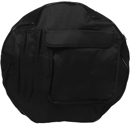Beaupretty Drum, Sturdy Cloth Strap Made Drumstick and Pocket of for Oxford Protection Portable Snare Case with Adjustable Impact Fits Most Standard Outdoor Gigs and Performances