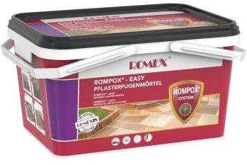 Romex tiritas Juntas Mortero rompox Easy 25 kg de cubo Basalto (3,28 & # x20ac;/kg)