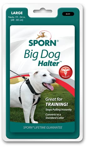 SPORN Dog Harness, Black, Large