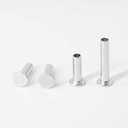 Testa piatta in acciaio inossidabile 304, ribattino semi-cavo, rivetto semi-cavo testa piatta-M5 * 16 5
