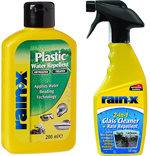 Rain-X Plastic Water Repellant - 200ml 2in1 Glass Cleaner + Rain Repellent