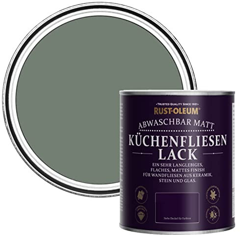 Rust-Oleum Green water resistant Kitchen Tile Paint in Matt Finish - Serenity 750ml