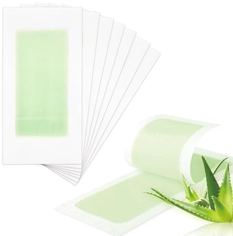 WeddHuis 20 Pcs Wachsstreifen Haarentfernung Haarentfernung für das Gesicht Wachsstreifen Haarentfernung Set Lippen & Augenbrauen Kaltwachs Enthaarung Streifen fürs Gesicht glatte Haut alle Hauttypen