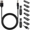 Colaren Universal 5V USB Shaver Charger, Beard Trimmer Charger, Shaver Charger Cable Kit Compatible with Norelco Braun Philips Series (7 PCS)
