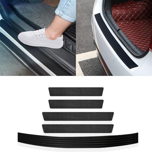 Protettore Paraurti Posteriore in Gomma Antigraffio per Bagagliaio 104 x 9cm per Auto, SUV, Camion