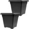 SUSTANIA Lot de 2 pots de fleurs de qualité supérieure en terre cuite : 50 cm - Pot de fleurs de qualité supérieure - Fabriqué en Allemagne pour toutes les conditions météorologiques