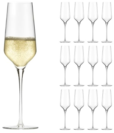 LIBBEY 70027 Bicchiere da spumante PRISM, 244 ml, set da 12