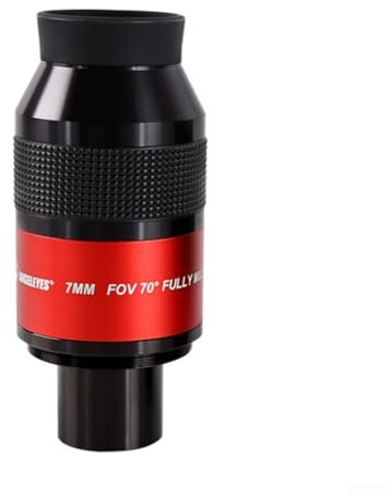 Ultra-Weitwinkel-Okular für Astronomie mit verbesserter Farbkorrektur und flachem Felddesign (Brennweite 7 mm)