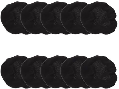 CAXUSD 10 Pezzi coperture dei padiglioni auricolari Fodere per cuscini per cuffie da gioco coperture per cuffie over-ear protezioni per padiglioni da corsa Black
