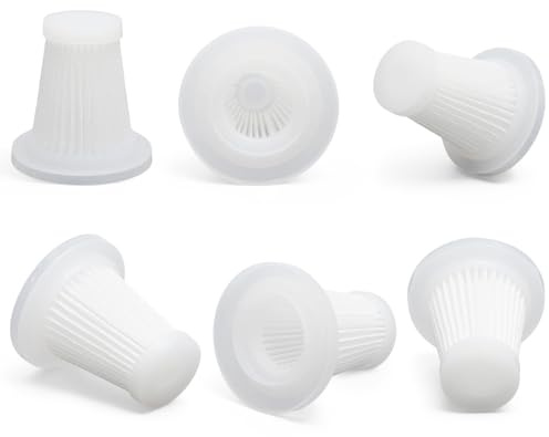 SLIAXINT 6 Filtros de Repuesto para Filtros Hepa Lavables Y Reutilizables para Mini Aspiradoras de Mano, Compatibles con Aspiradoras de Mano, Filtro Y Mano para Coche