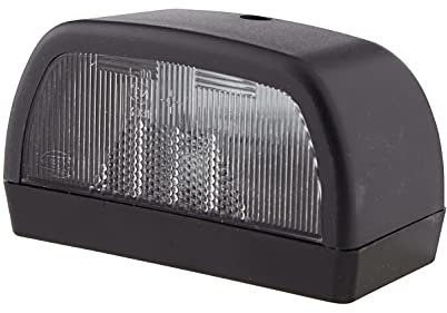 HELLA 2KA 998 523-131 Kennzeichenleuchte - Kennzeichenbeleuchtung - Anhänger - Halogen - 12/24V - geschraubt/Anbau - ADR/GGVS - Lichtscheibenfarbe: glasklar - Menge: 1