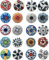 Ajuny Lot de 20 Boutons en Céramique Multicolores Vintage avec Motif Floral Poignées pour Placards Tiroirs et Meubles Solides pour Armoires de Cuisine Commodes Décoratifs Faits Main