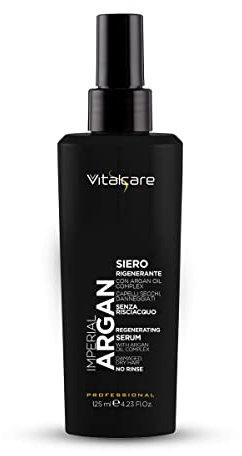 Vitalcare | Imperial Argan - Siero Rigenerante, per Capelli Secchi e Danneggiati, Con Olio di Argan, Senza Risciacquo, 125 m