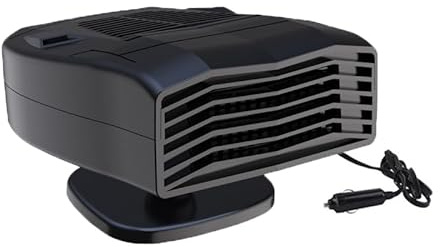 HDAKDDHG Portable Car Heater Defroster,150W 12V Portable Car Heater,Car Heaters Fan Defogger 2 in 1 Modes Heating Cooling for Fast Heating Defrost Defogger for All Car