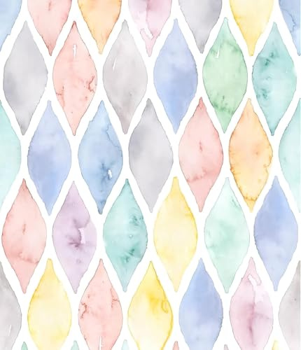 Yumeihoe Multicolor Geometric Peel and Stick Wallpaper Colorful Arc
