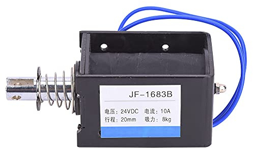 DC-elektromagnet högeffektiv push-pull för varuautomater och transportutrustning 24VDC 20mm slaglängd
