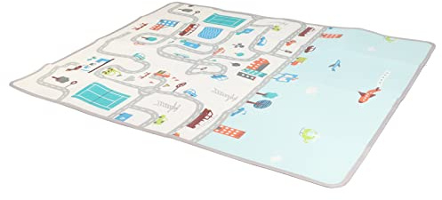 Foldable Baby Play Mat Xpe Crawling Floor 180X150Cm | Rectangular Lightweight Floor Covering For Indoor Crawling Sitting, Portable Design With Storage Bag, Baby Playmat For Nurser