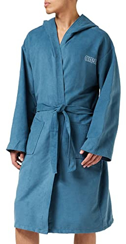 Arena Zeal - Albornoz, Adulto Unisex, Azul (Navy/White), talla del fabricante: L