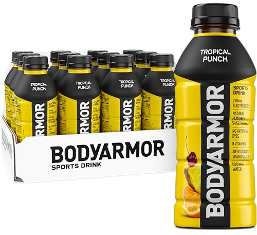 BODYARMOR Sports Drink, Tropical Punch Electrolyte Drink, 16 Oz (12 Pk)