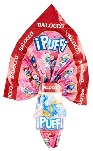 Balocco Uovo Latte Puffi Assortito, 150g