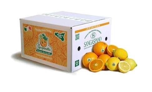 Scatola 6kg Arance e 1kg Limoni - Agrumi 100% Siciliani e 100% Biologici - Massima Freschezza e Sostenibilità, Raccolti Direttamente dai Nostri Alberi - Totale 7kg