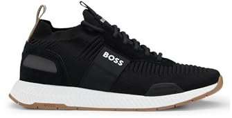 BOSS Men Titanium_Runn_knst_N Sneaker Black 44 EU