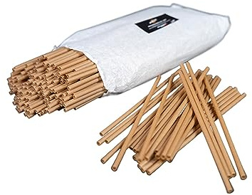 Cannuccia in canna da zucchero 100% biodegradabile, confezione da 250, misura 20 cm, diametro 6 cm, riutilizzabile, made in France, ideale per i vostri eventi, paglia riutilizzabile, compostabile