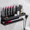 DYOUen Wandhalterung Curling Halter Organizer Stand Lagerregal für Dyson Airwrap, Edelstahl ohne Stanzen Aufbewahrungshalter (Stil 4)