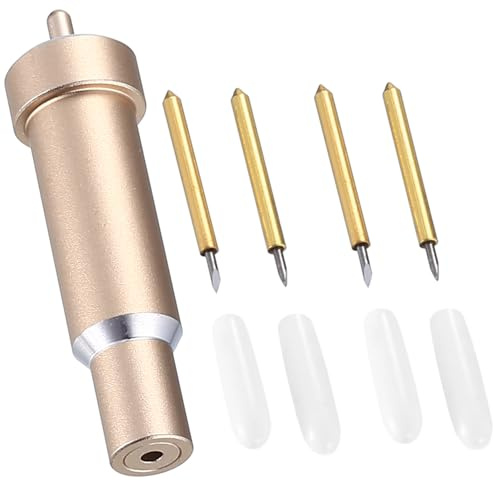 4 Pcs Cuchillas de Repuesto para Cricut Maker, Cuchillas de Corte Fino para Cricut Maker, Maker 3, Explore Air 3, Air 2, One, con Carcasa, Cuchillas de Punta Fina de 60° 30°