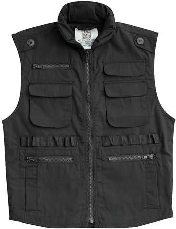 Rothco Kids Ranger Vest (US, Alpha, Medium, Regular, Black)