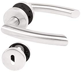 LIENBACHER Rosettengarnitur Typ Cuba Buntbart Stift 8 mm, rostfreier Edelstahl, 534281