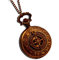 FENKOO Das alte Rom Kompass Muster Quarz Analog Vintage antiken Karte Taschenuhren Uhr Herren 78cm Kette Steampunk