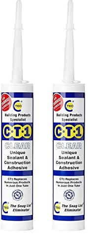 2 x CT1 Clear Sealant Adhesive Clear 290ml