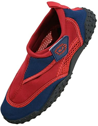 Aqua Beach Surf Wet Water Shoes Boys Girls Mens Womens Unisex Wetsuit Boots (Red Adult 3)
