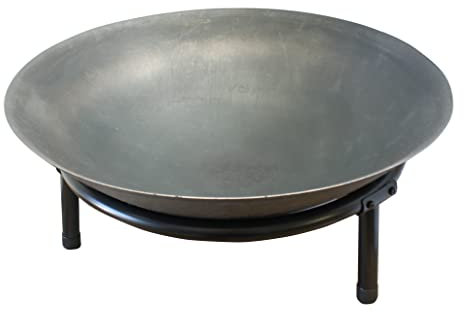 Fire Pits Cast Iron Detachable Legs Stylish Design (50cm Diameter)
