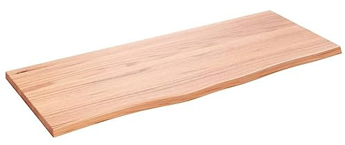 vidaXL Tablero de Mesa, Superficie de Estantería, Tablero de Repuesto, Superficie de Mesa de Comedor, Madera Roble Tratada Marrón Claro