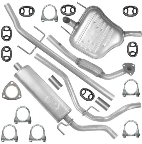 Polmo Schalldämpferset Auspuffanlage Auspuff für Opel Vectra 3 III C 2002-11/2005 1.6 1.8