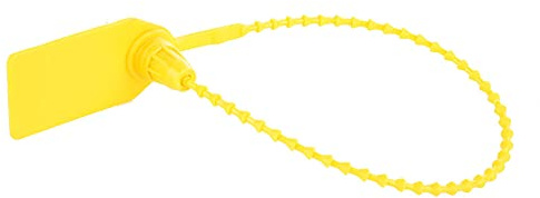 Restokki 100 Bridas De Plástico De 250 Mm, Corbata De Seguridad Autoblocante, Etiqueta Para Bolsa De Zapatos De Maleta Para Interior Y Exterior(Amarillo)