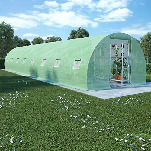 Gewächshaus 36m² 1200x300x200 cm, Chaduof Frühbeet, Tomatenhaus, Treibhaus, Greenhouse, Garten Zubehör - 45538