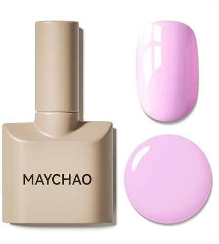 MAYCHAO Gel Nail Polish, 15ML Cake Pop Gel Polish, Soak Off UV LED Nail Varnish Nail Art Starter Manicure Salon DIY at Home, 0.5 OZ