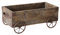 Dualoai Fioriera Rustica in Legno, Carrello portafiori, fioriera da Giardino, Supporto per Piante, per Prato, Cortile, casa,