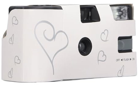 Retro Disposable Film Camera with Flash - 27 Exposure 35mm Color Films for Weddings, Parties, and Travel - Nostalgia and Moments with Ease