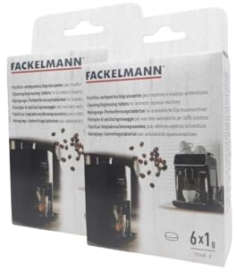 Fackelmann 9303850B Lot de 2 Détartrants 9 x 2,8 x 15,5 cm Phosphates pour Machines à Café, nettoyage optimal 12 utilisations