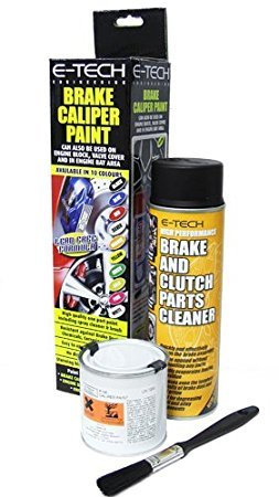 Car Brake Caliper Quick Drying High Performance Temperature Rating 220 C Paint Kit Set (Orange)