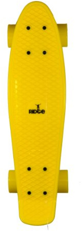 Ridge - Skateboard Big Brother Nickel Mini Skate Cruiser Giallo completamente assemblato skateboard unisex