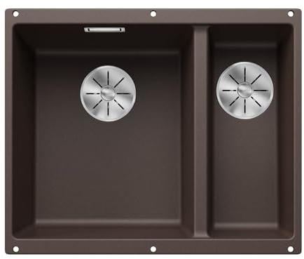 BLANCO SUBLINE 340/160-U | Granitdiskbänk av SILGRANIT café | huvudpool