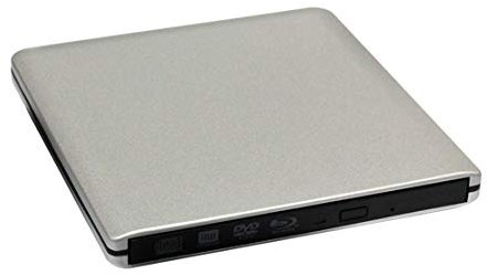HIOD Externo BLU-Ray Unidad óptica USB3.0 Unidad de CD CD/DVD +/- RW Aluminio Aleación Portátil Quemador Reescritor para Windows/Mac OS