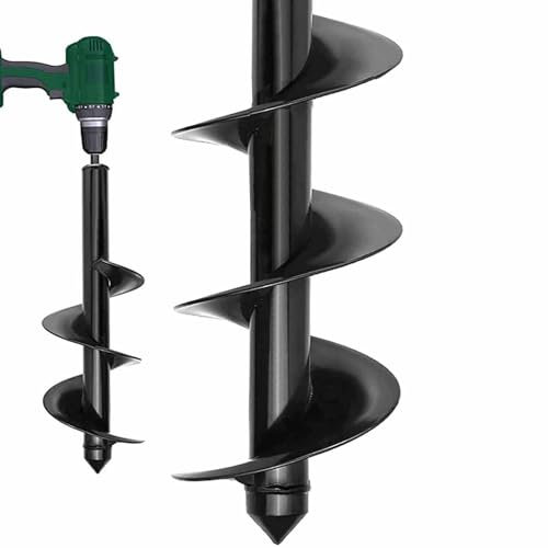 SYITCUN Foret hélicoïdal de Jardinage -9x40cm pour perceuse sans Fil - avec Arbre Robuste - Idéal pour Installer des Plantes,Cultiver des oignons, de Pot de Fleurs et Creuser des Trous