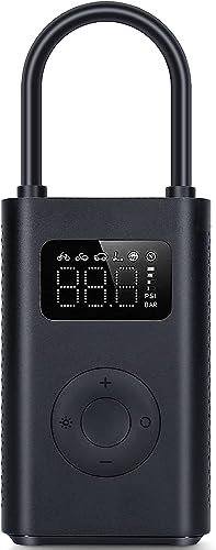 NK Xiaomi Portable Air Pump 2, Mini Compresor de Aire portátil, hasta 150 PSI, 6 Modos de inflado, Batería de 2000 mAh, Pantalla LCD, Sensor de presión para Coche y Moto